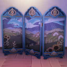 An in-game look at Dragontide Folding Screen.