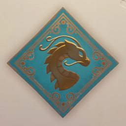 An in-game look at New Year Blue Wall Decor.