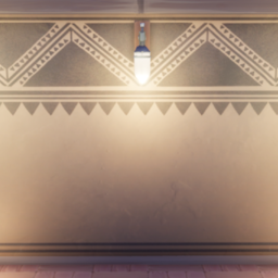 An in-game look at Woven Barkcloth Wallpaper.