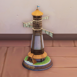 An in-game look at Kilima Founder's Windmill Decor.