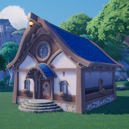 Harvest House as seen in-game on housing plot.