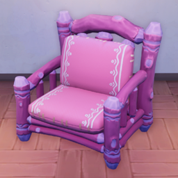 Log Cabin Armchair Berry Ingame.png