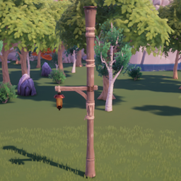 在游戏中查看普通灯柱。