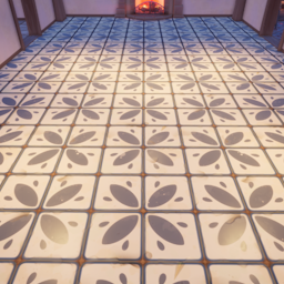 An in-game look at Blue Madder Tile Floor.