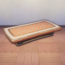 An in-game look at Emberborn Coffee Table.