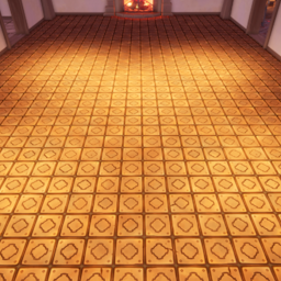 An in-game look at Brass Furnace Tile Floor.
