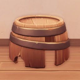 An in-game look at Makeshift Drum Table.