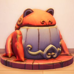 An in-game look at Painted Froggy Bucket.