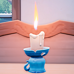 An in-game look at Makeshift Thick Candle.