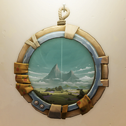 An in-game look at Makeshift Porthole Frame.