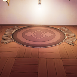 An in-game look at Kilima Inn Round Rug.