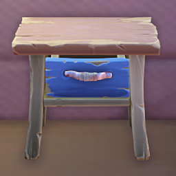 An in-game look at Makeshift End Table.