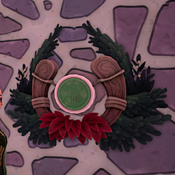 An in-game look at Winter Acceptance Wreath.