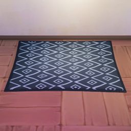 An in-game look at Capital Chic Stylish Rug.
