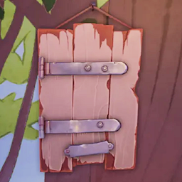 Makeshift Window Shutter as seen in-game against Mushroom Woods Wallpaper.