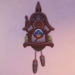 Clock as seen in-game from the front.