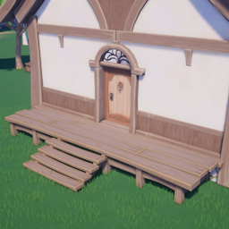 Kilima Porch as seen in-game on housing plot.