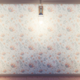 An in-game look at Floral Felicity Wallpaper.