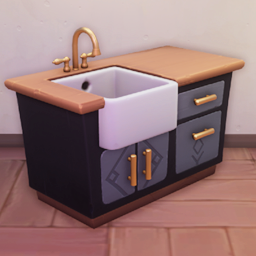 An in-game look at Capital Chic Kitchenette.
