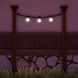 Spring Fever Small Lights as seen ingame at night.