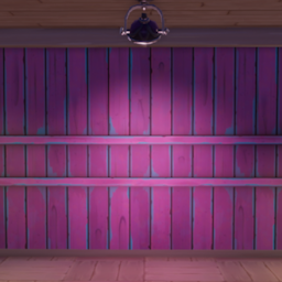 An in-game look at Blushing Rustic Siding.