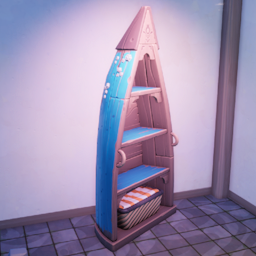 An in-game look at Flotsam Bookshelf.