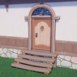 Kilima Door as seen in-game on housing plot.