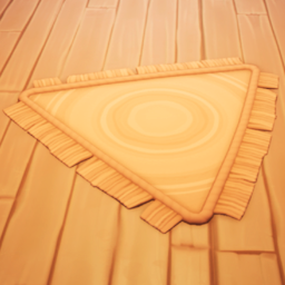 An in-game look at Homestead Triangular Rug.