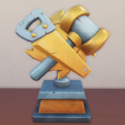 An in-game look at Gold Furniture Making Trophy.
