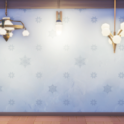 Ein Bild von Schneeflocken-Tapete im Spiel.
