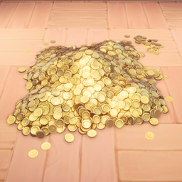 An in-game look at Pirate Large Coin Pile.