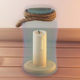 Flotsam Large Candle as seen in-game when turned off.