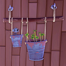 An in-game look at Makeshift Bucket Planter.