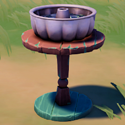 An in-game look at Makeshift Bird Bath.