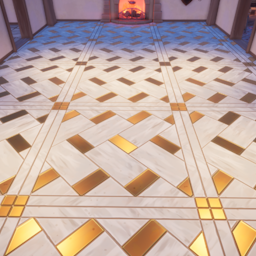 Ein Bild von Gold Manor Tile Floor im Spiel.