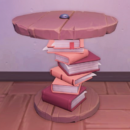 Makeshift Round End Table Autumn Ingame.png