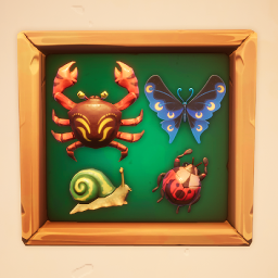 An in-game look at Kilima Bug Collector's Display Box.