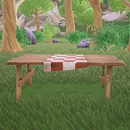 Alternate view of Makeshift Picnic Table.