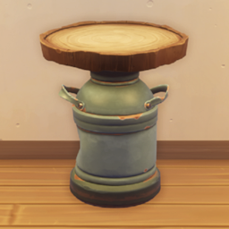 An in-game look at Makeshift Short End Table.