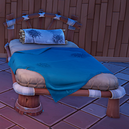 An in-game look at Makeshift Bed.