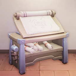 An in-game look at Furniture Maker's Drawing Board.