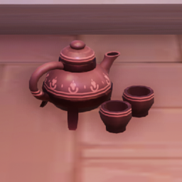 An in-game look at Homestead Tea Set.