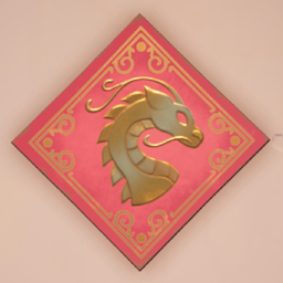 An in-game look at New Year Pink Wall Decor.