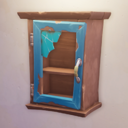 An in-game look at Makeshift Small Cabinet.