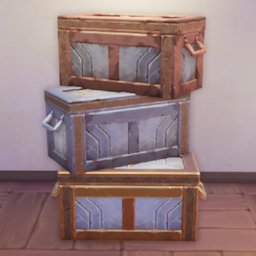 Stack of Ancient Treasure Chests (from top to bottom:Uncommon, Rare, Epic).