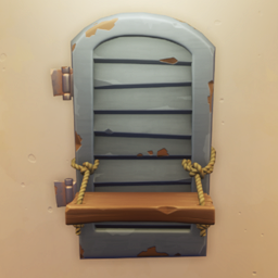 An in-game look at Makeshift Window Shelf.