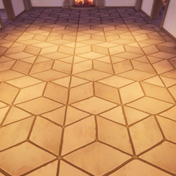 An in-game look at Sienna Cubed Tile Floor.