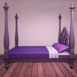 An in-game look at Ravenwood Silk Bed.