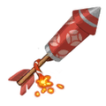 The icon of Red Peony Firework in the in-game inventory.