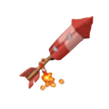 The icon of Red Tornado Firework in the in-game inventory.